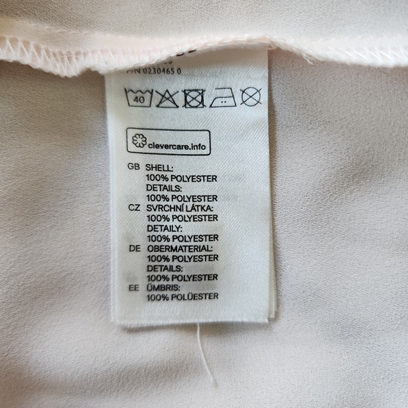 Divided floral tank top, light peach, size 6 - Picture 6 of 6